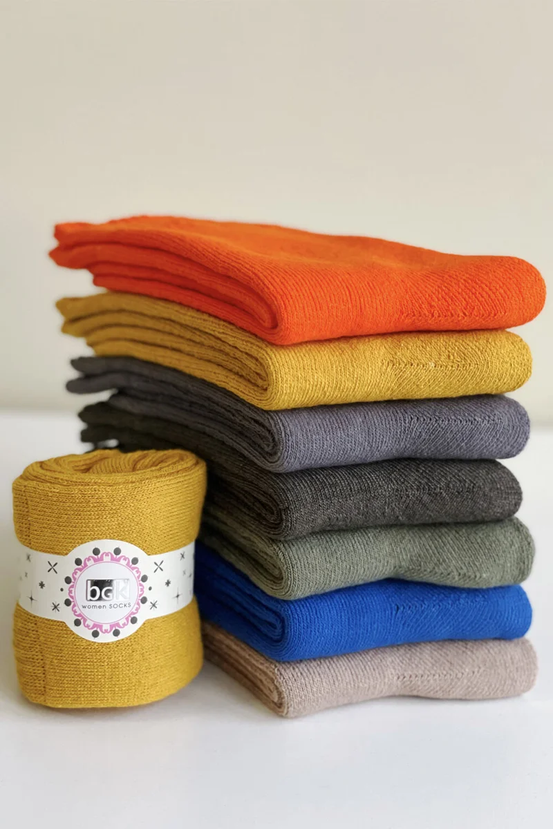 بي جي كي 7-pack Women's Winter Towel Socks Cotton