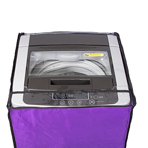 Classic® Top Load Washing Machine Cover Suitable for Godrej 6.0 Kg, 6.2 Kg, 6.5 Kg (56cms X 57cms X 86cms) (Purple) - Image 3