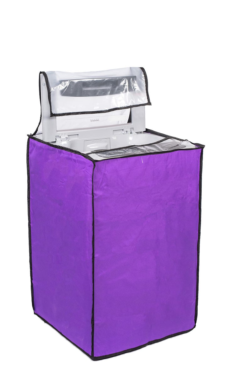 Classic® Top Load Washing Machine Cover Suitable for Godrej 6.0 Kg, 6.2 Kg, 6.5 Kg (56cms X 57cms X 86cms) (Purple) - Image 1