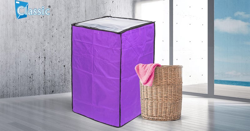 Classic® Top Load Washing Machine Cover Suitable for Godrej 6.0 Kg, 6.2 Kg, 6.5 Kg (56cms X 57cms X 86cms) (Purple) - Image 2