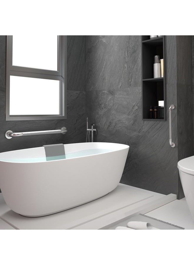 Tesuchan Shower Grab Bars - (Chrome - Textured Grip, 16 Inch) - Image 4