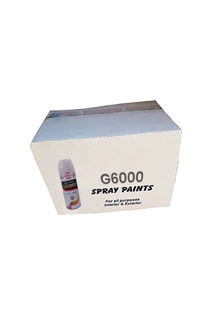 Asmaco spray paint box white- 400 ml - 12 pack - Image 1