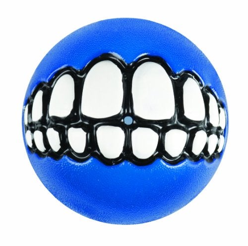 Rogz Fun Dog Treat Ball in various sizes and colors Medium Blue - Image 1