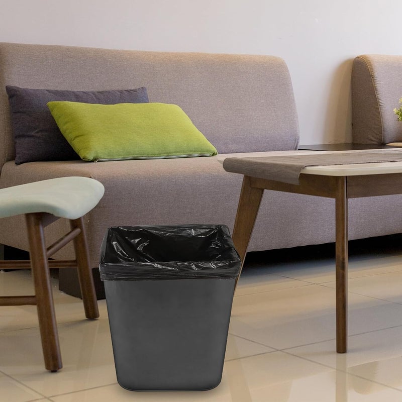25 كيس قمامة أسود بحجم 60x80 سم، مصنوع من بلاستيك مقوى، مناسب للاستخدام في الحمامات والمطابخ وأكواب القمامة الصغيرة، للاستخدام المنزلي. - Image 4