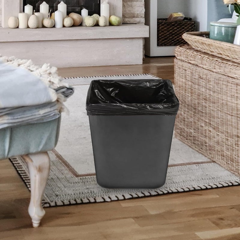25 كيس قمامة أسود بحجم 60x80 سم، مصنوع من بلاستيك مقوى، مناسب للاستخدام في الحمامات والمطابخ وأكواب القمامة الصغيرة، للاستخدام المنزلي. - Image 3