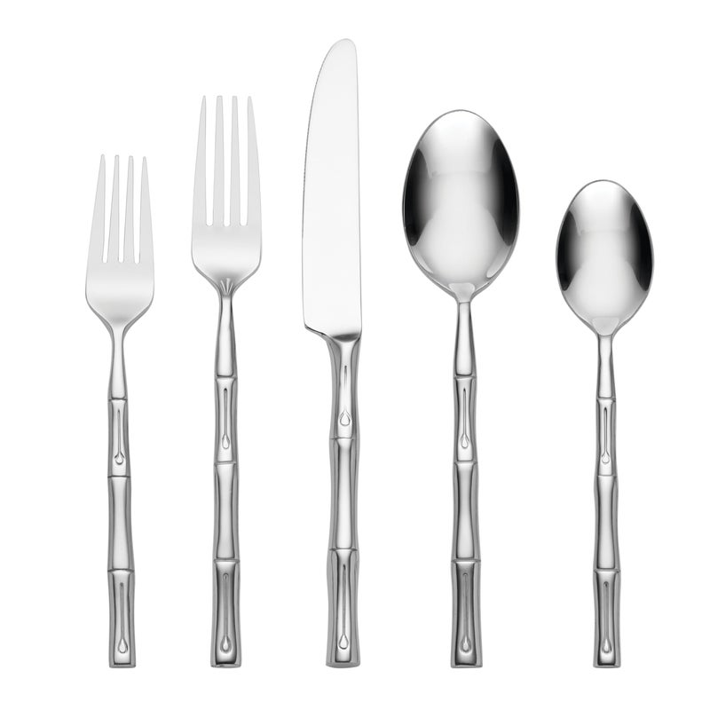 Hampton Forge Hampton Signature â€“ Bamboo â€“ 20 Piece Flatware Set, Service for 4 - Image 1