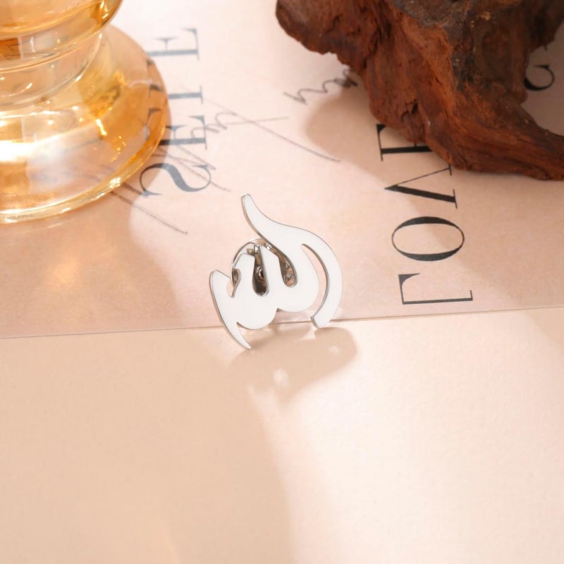 Dreamtimes Islamic Allah Ayatul Kursi Stainless Steel Brooch Pin for Men and Women - Image 4