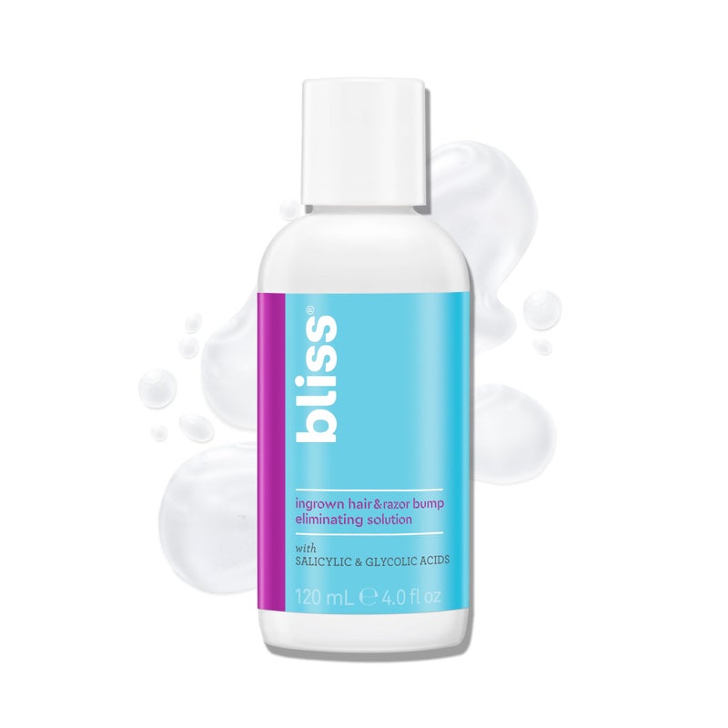 Bliss Ingrown Hair & Razor Bump Eliminating Solution - Formulated with BHA & AHA (Glocolic Acid) - Gentle & Effective - Bump-Free Skin - Image 1