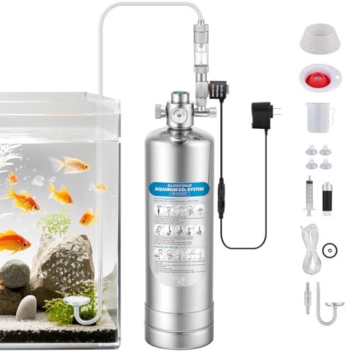 BAOSHISHAN Aquarium Co2 System 2L, Upgraded External Threaded CO2 System Generator with Double Switch Solenoid Valve, Co2 Aquarium Kit for Aquarium Plants - Image 1