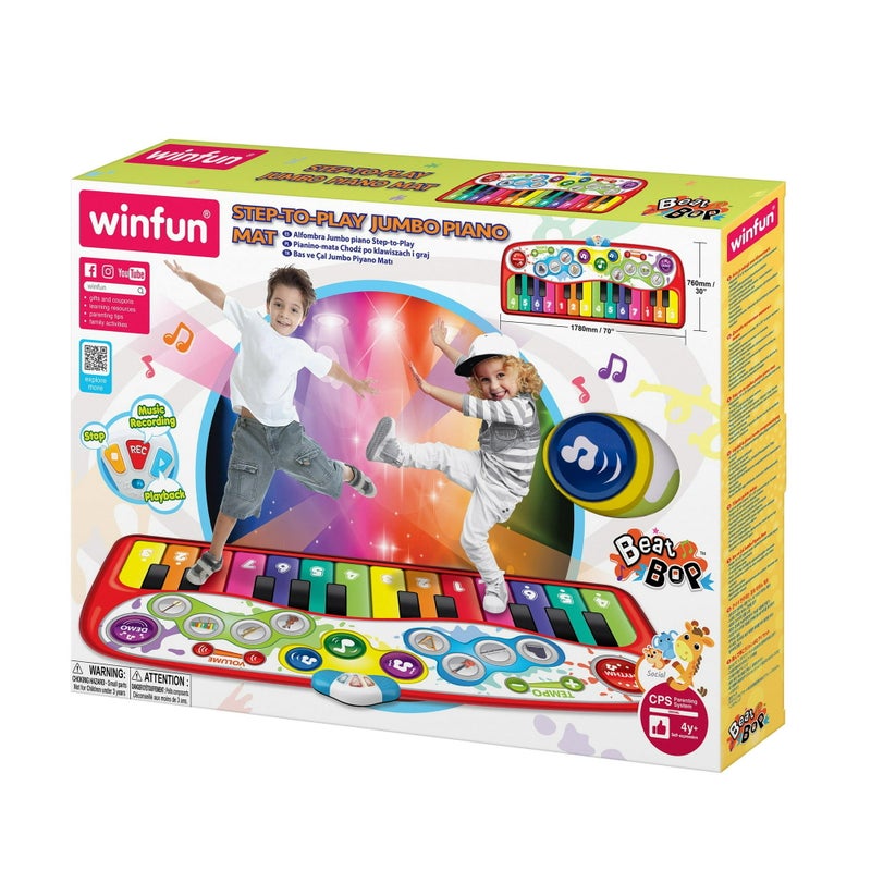 WinFun حصيرة بيانو عملاقة من وينفن خطوة للعب - Image 1