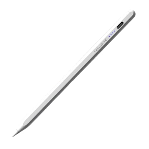 T Teclusive Smart Stylus Pen Compatible with Android Tablet Galaxy Realme One Plus/iPhone 15 14 | Pointed Tip | Remove Tempered Glass for Proper Working | No Palm Rejection - Image 1