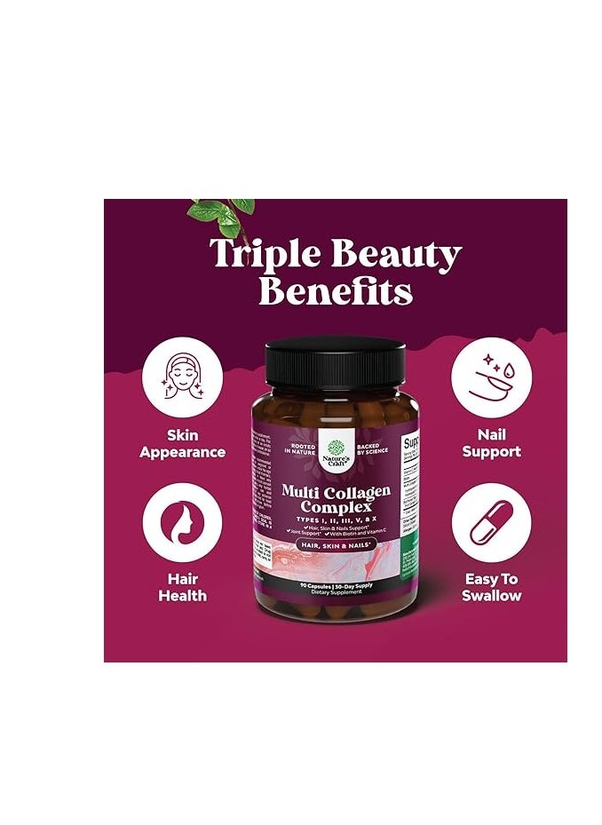 Nature's Craft Natures Craft Advanced Multi Collagen Peptides 90 Pills  - Image 2