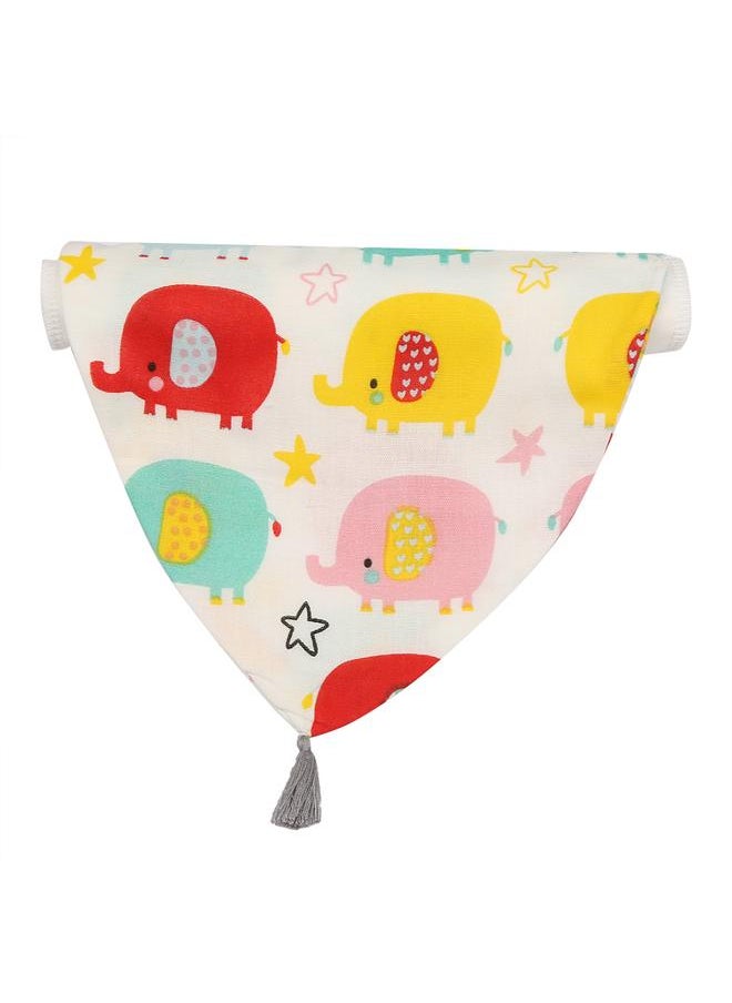Thoraya - Cute Cartoon Soft Breathable Cotton Baby Infant Towel Absorbing Sweat Elephant - Image 1