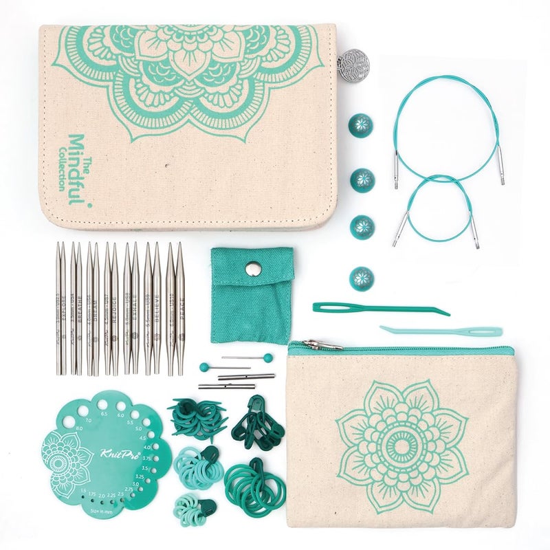 KnitPro The Mindful Collection Kindness Interchangeable Needle Set 4 10cm 7 US Sizes 2510