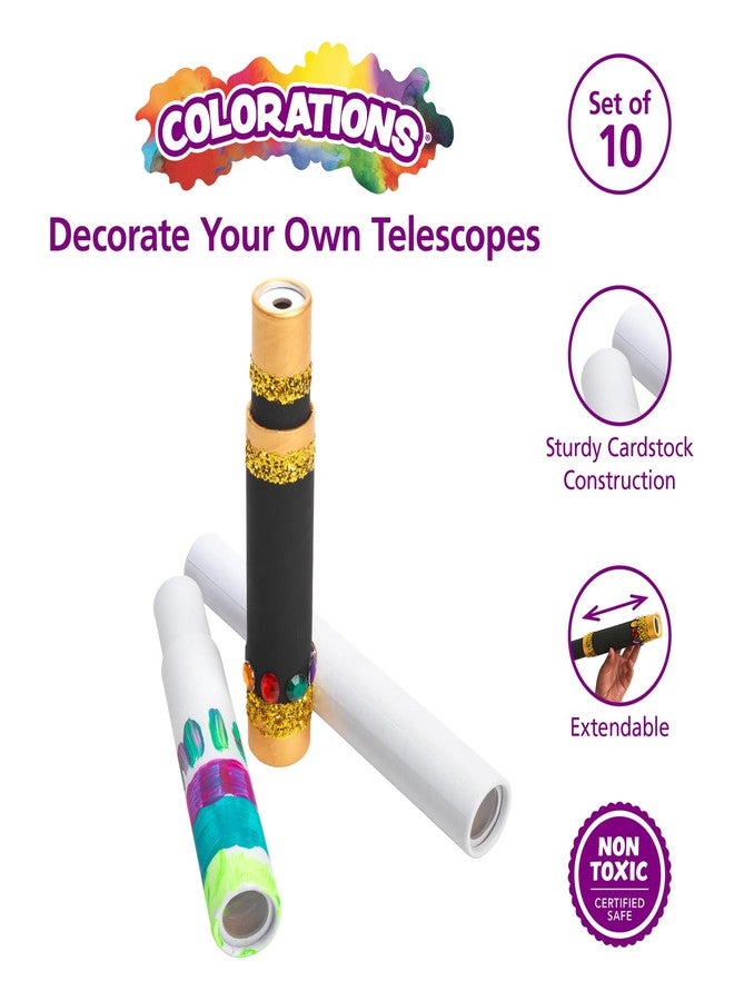 Colorations Decorate Your Own Telescopes - Set of 10 - Image 2