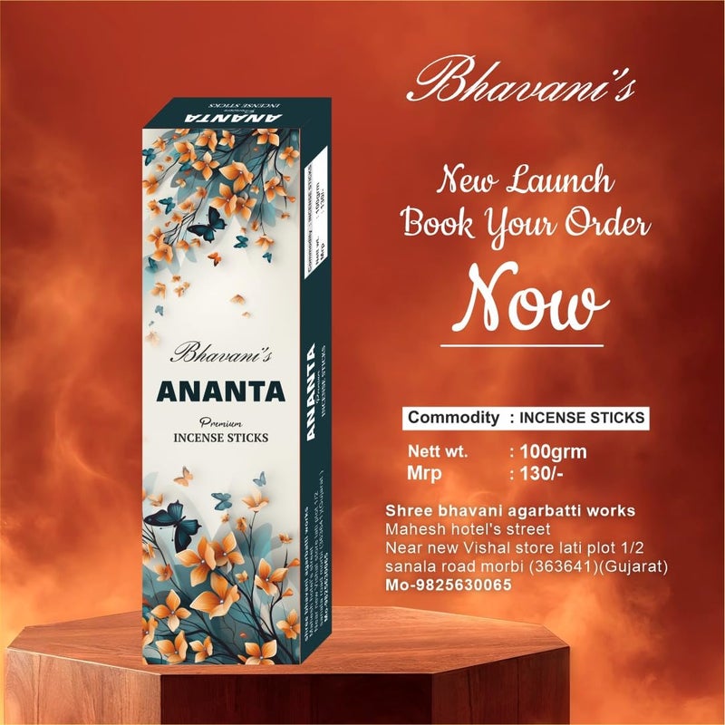 Bhavani's Ananta Agarbatti, Premium Incense Sticks - Experience The Divinity of Temple (Pack of 2) - Image 2
