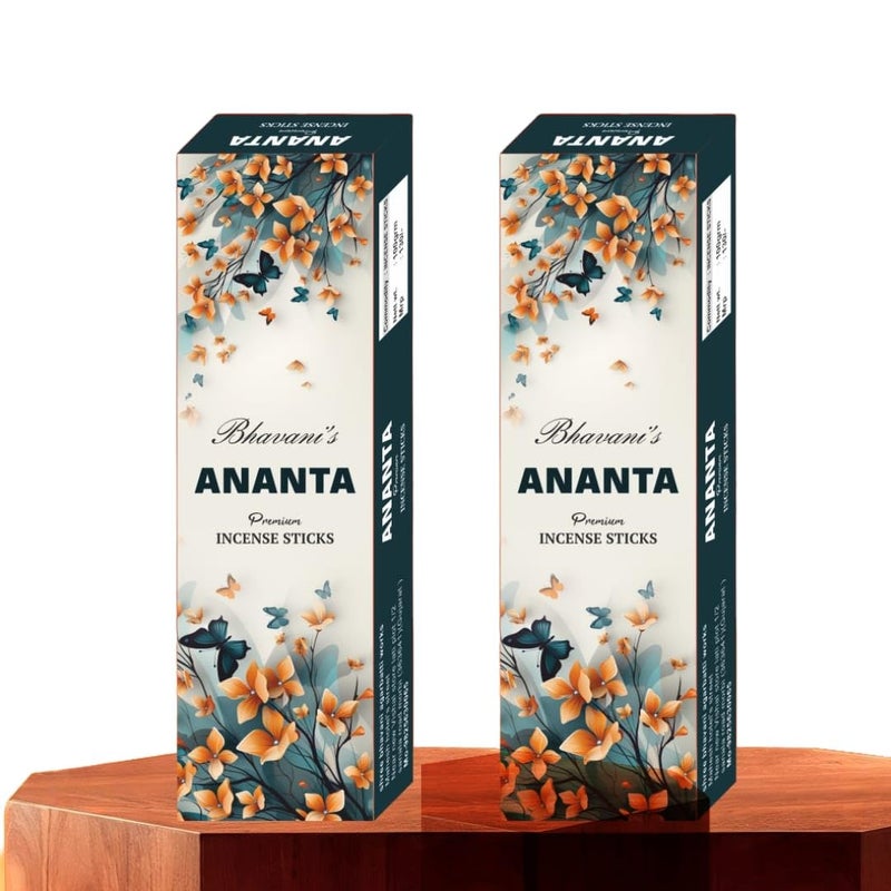 Bhavani's Ananta Agarbatti, Premium Incense Sticks - Experience The Divinity of Temple (Pack of 2) - Image 1