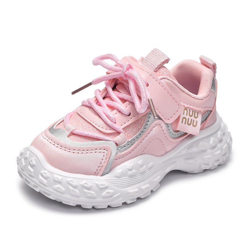 Mesh Sneakers Lightweight Flexible Sole Walking Shoes For Kids Indoor And Outdoor Activities - Image 1