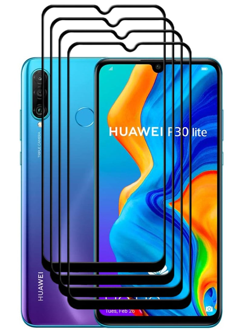 ACLIX 4 Pieces Antistatic ESD Dustproof Premium Quality High Definition Tempered Glass Screen Protector Designed For Huawei P30 lite - Image 1