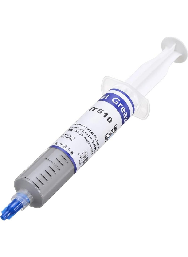 NTECH Thermal Paste Reusable (30g) Large Syringe Thermal Silicon Conductive Grease Paste Cool Compound Heat-Sink Apply to PC/CPU/GPU/LED/VGA) 5Pcs ~ Grey - Image 3