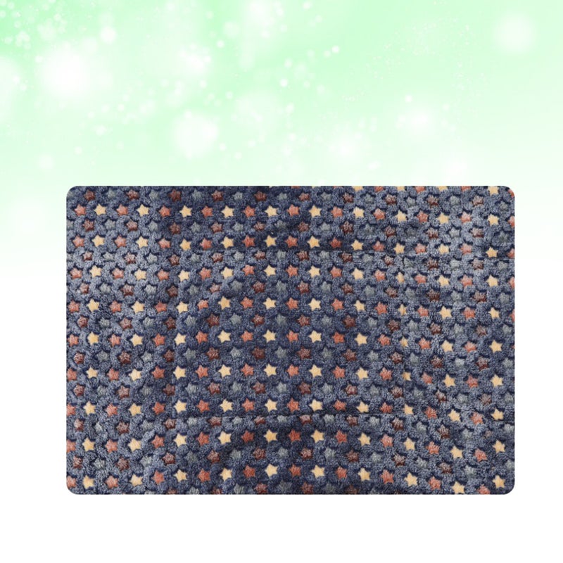 Warm Pets Blanket Winter Thicken Blanket Dog Double-side Cushion Pet Flannel Pad (Star, , Size L) - Image 5