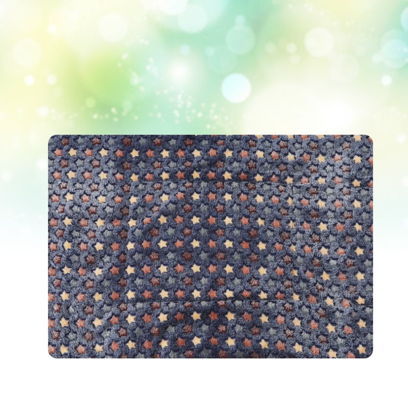 Warm Pets Blanket Winter Thicken Blanket Dog Double-side Cushion Pet Flannel Pad (Star, , Size L) - Image 1