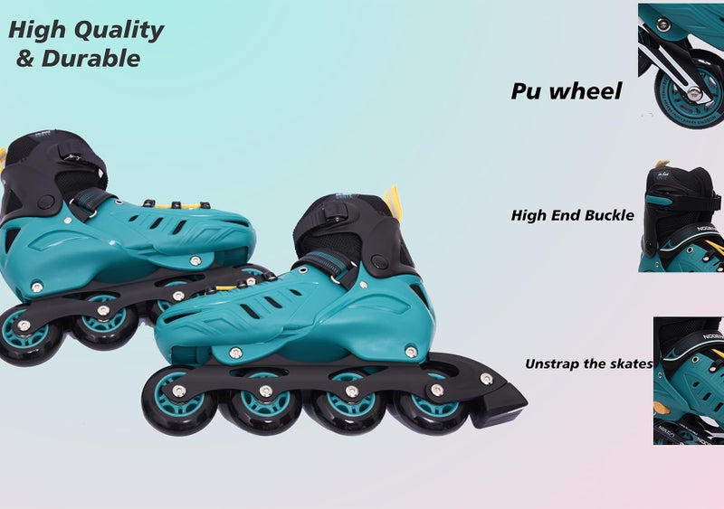 NODENS Adjustable Inline Roller Skates-Pack of 1 Pair - Image 2