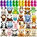 Abakuku 24 Pcs Filled Easter Eggs Plush Toy 235in Bright Colorful Eggs Prefilled with Variety Plush Toy Easter Basket Stuffers Party Favors Gift Bags - Image 2