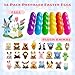 Abakuku 24 Pcs Filled Easter Eggs Plush Toy 235in Bright Colorful Eggs Prefilled with Variety Plush Toy Easter Basket Stuffers Party Favors Gift Bags - Image 4