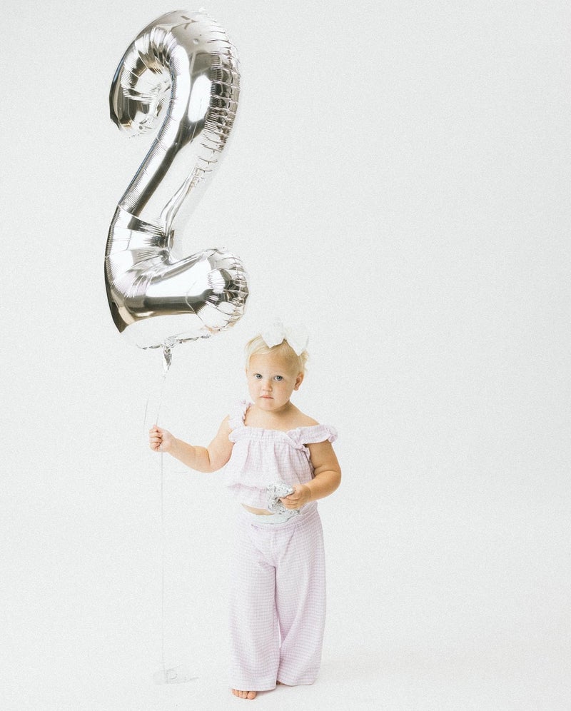 IWERP Silver Number 2 Balloon 40 Inch, 2 Balloon Number, 2nd Birthday Decorations for Baby Girls Boys Toddlers - Image 4