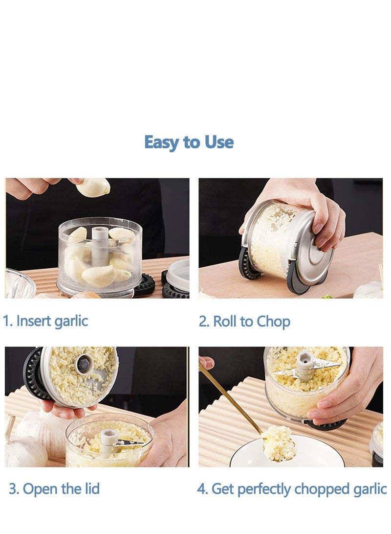 KASTWAVE Garlic Mincer and Chopper, Garlic Crush Roller, Sturdy Garlic Smasher, Easy to Clean and Dishwasher Safe - Image 3