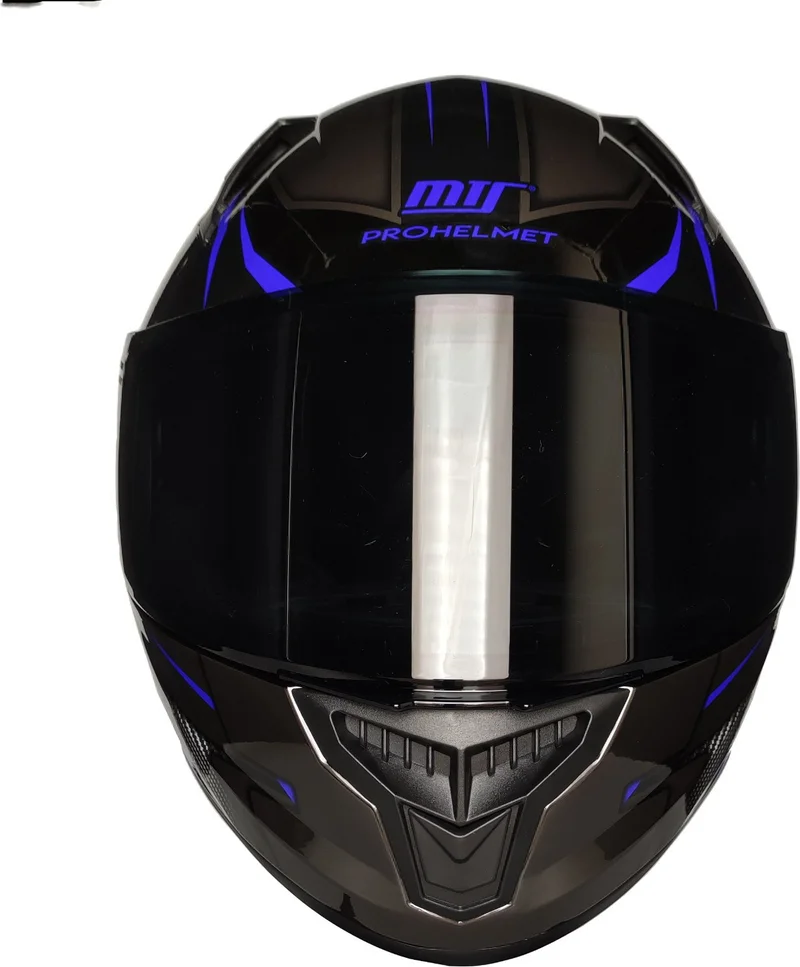 MTS -801 Snake Closed Helmet (Lead Blue)