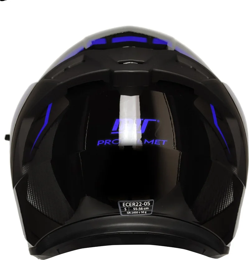 MTS -801 Snake Closed Helmet (Lead Blue)
