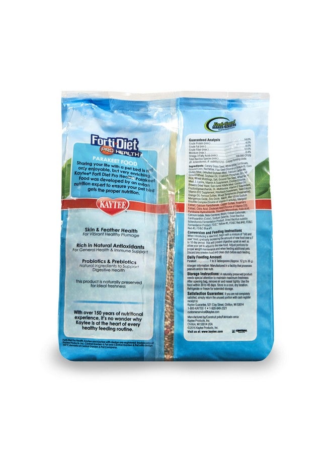 Kaytee Forti-Diet Pro Health Parakeet Food 2lb - Image 2