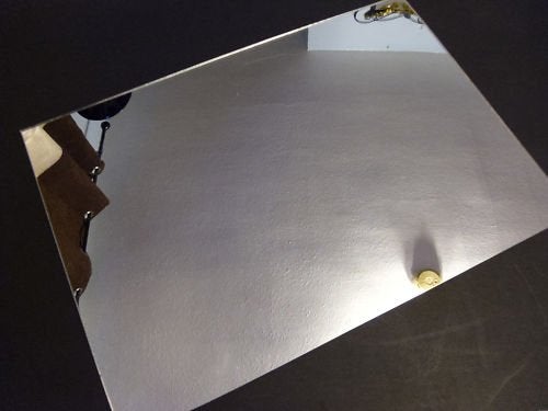 CrestGlass 3mm Silver Acrylic Mirror Sheet 300 x 300 Perspex Mirror Plastic Safety Mirror