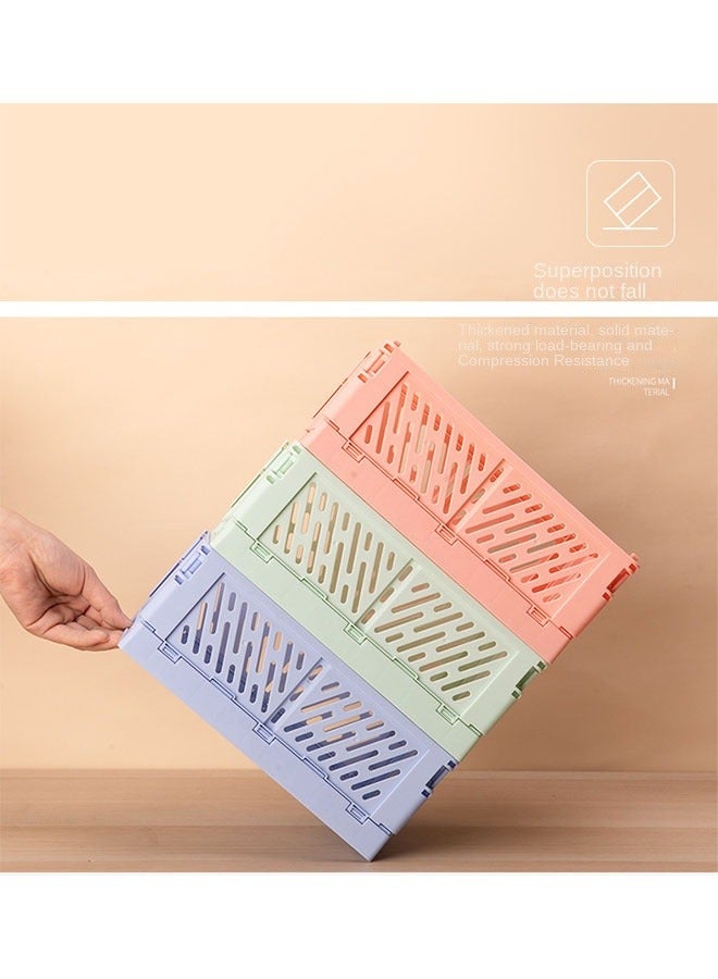 Bukela Foldable Fruit and Vegetable Picnic Basket, Medium Size Storage Bin for Kitchen, Bathroom, and Home Organization - Image 4