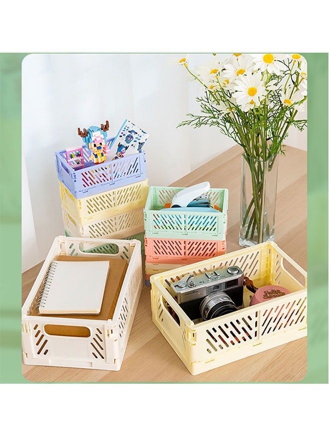 Bukela Foldable Fruit and Vegetable Picnic Basket, Medium Size Storage Bin for Kitchen, Bathroom, and Home Organization - Image 5