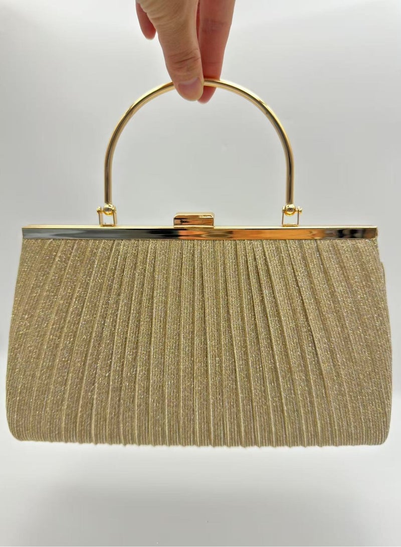 Women's Glitter Crinkle Clutch Bag - Image 1