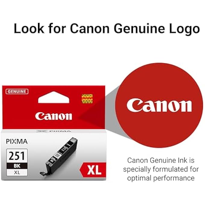 CLI-251XL GENUINE BLACK INK TANK, COMPATIBLE WITH MG6320, IP7220 & MG5420, MX922, MG5520, MG6420, MG7120, IX6820, IP8720, MG7520, MG6620, AND MG5620 PRINTERS - Image 3