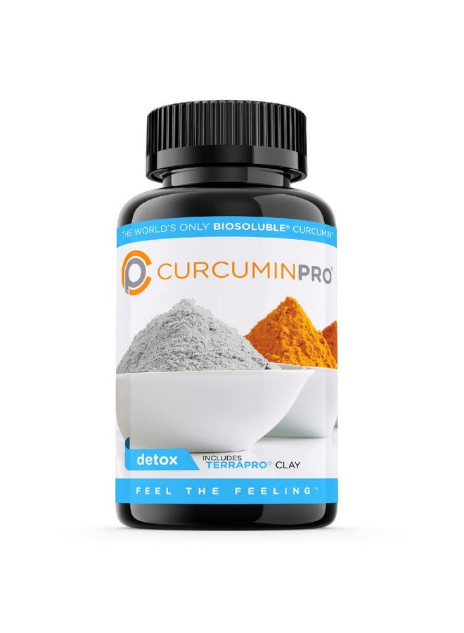 curcuminpro Detox Capsules | Organic Turmeric Supplement with BioSoluble BCD & Natural Bentonite Clay | High Absorption Vegan Curcumin Blend for Gut and Heart Wellness | 60 Count - Image 1