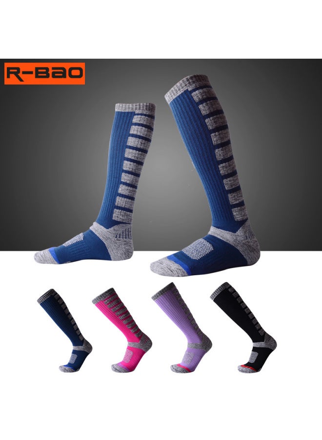 Winter Wool Ski Socks For Men And Women Long Thickeneded Warm Wool Snow Socks Non-slip Professional Snow Socks