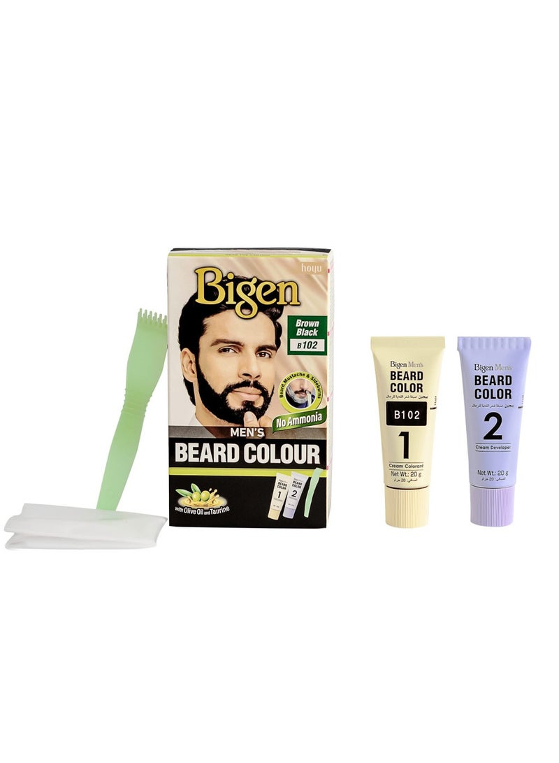 Bigen Men's Beard Colour No Ammonia Formula with Aloe Extract & Olive Oil - 104 Natural Brown - Image 2