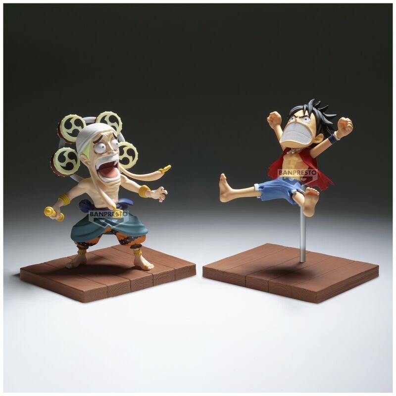 Banpresto One Piece Monkey D Luffy & Enel World Collectable figure 7cm - Image 4