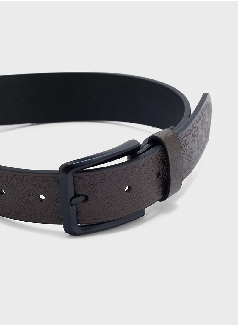 Robert Wood Casual Embossed Belt