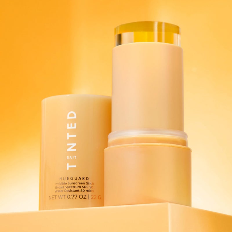 Live Tinted Hueguard Invisible Sunscreen Stick SPF 50: Waterproof, Sweatproof, Body and Face Sun screen Stick, Roll On Sun Screen, No White Cast & Hydrating Tinted Sunscreen, Reef Friendly, 0.77oz/22g - Image 4