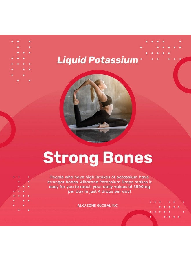 ALKAZONE Liquid Potassium+ | Liquid Supplements Have Faster Absorption Rate | Concentrated | Easiest Way to take Potassium | Tasteless Flavorless | 1.25 Oz, Clear, Pack of 1 - Image 4