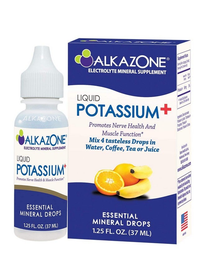 ALKAZONE Liquid Potassium+ | Liquid Supplements Have Faster Absorption Rate | Concentrated | Easiest Way to take Potassium | Tasteless Flavorless | 1.25 Oz, Clear, Pack of 1 - Image 1