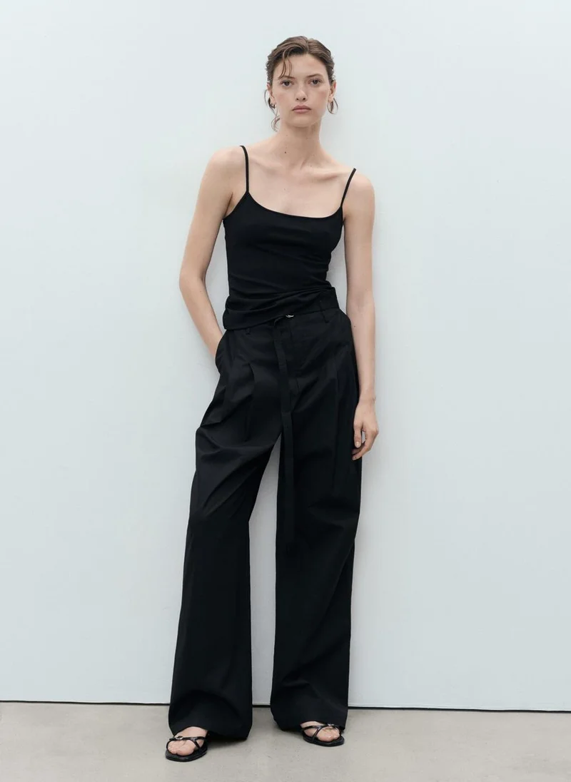 MANGO Spaghetti strap top