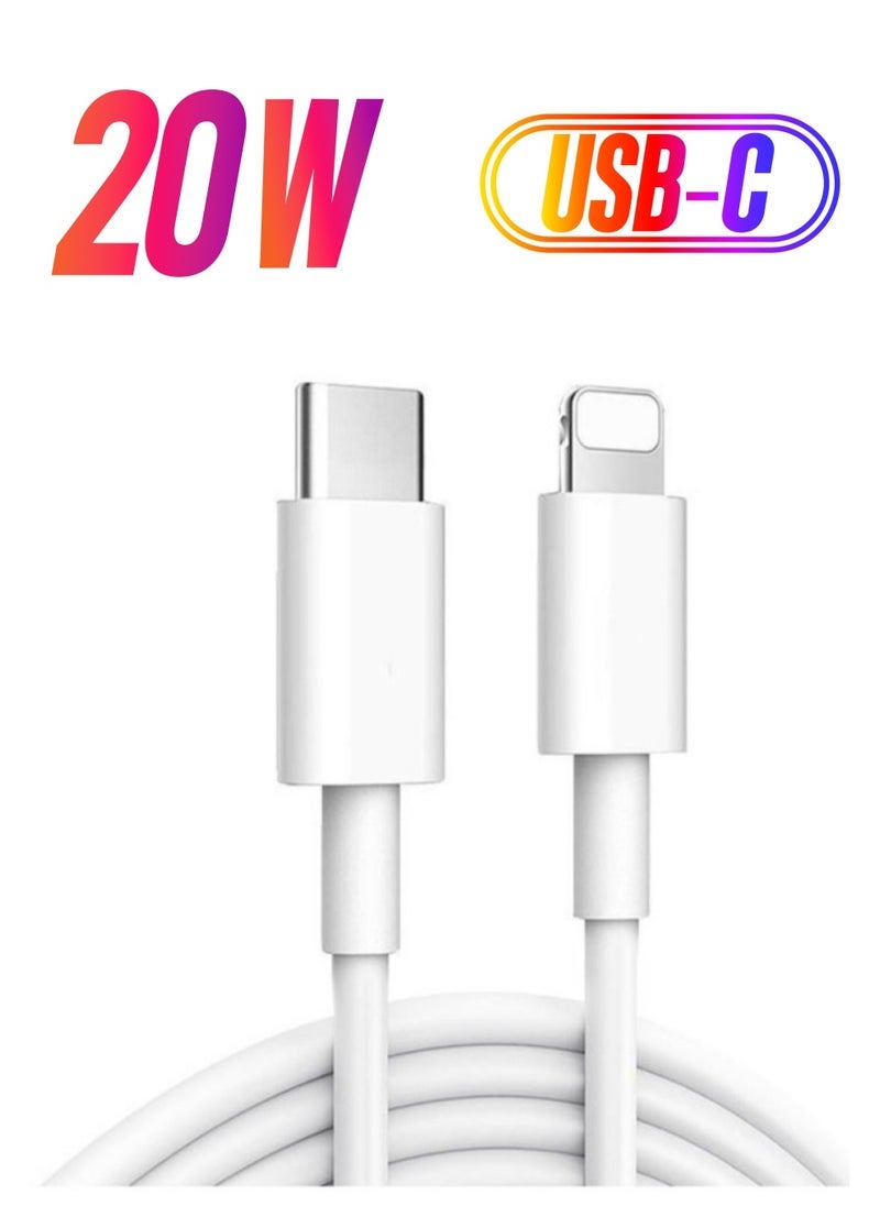 Gravity Fast Charging Cable for Apple iPhone Charger 20W - Image 1