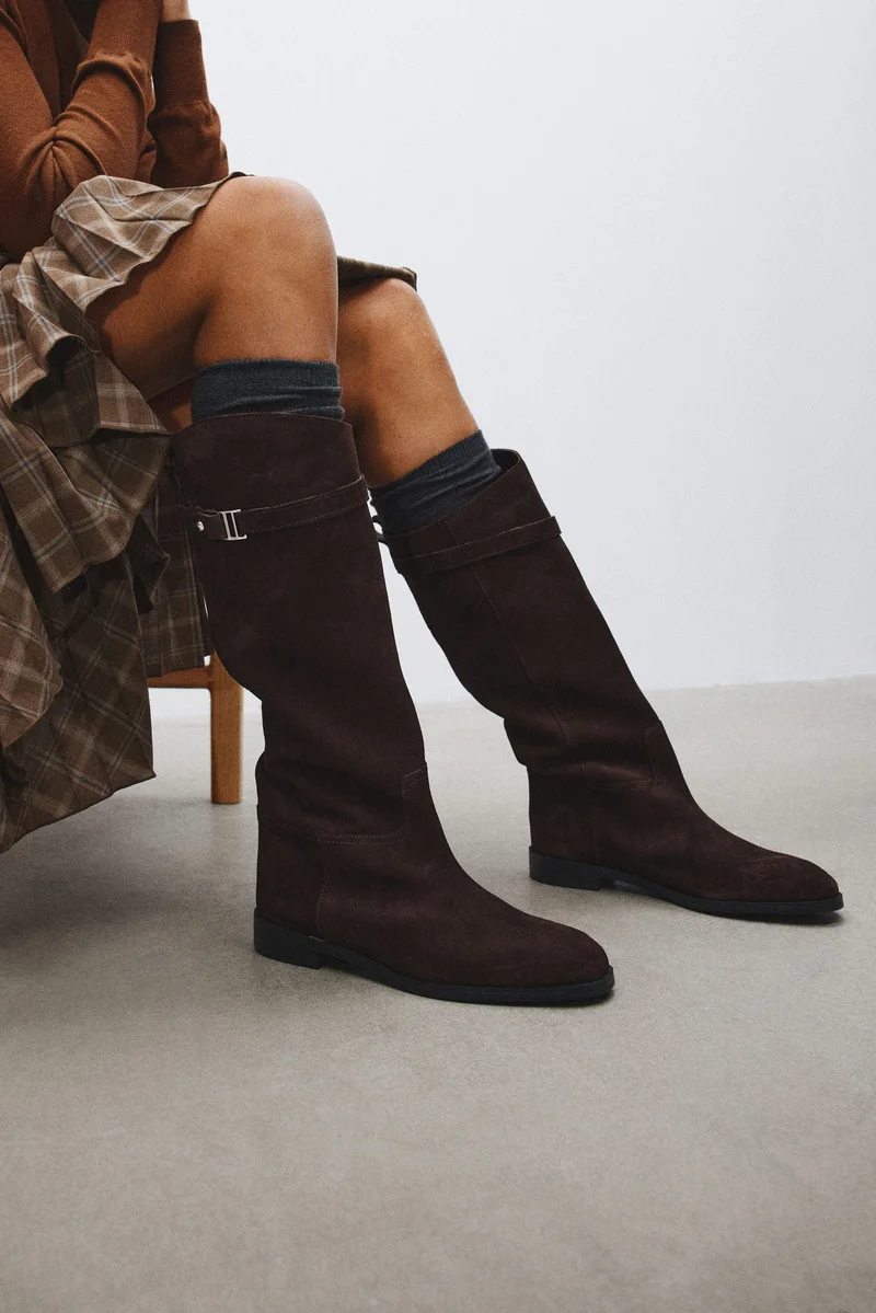 H&M Knee-high leather boots